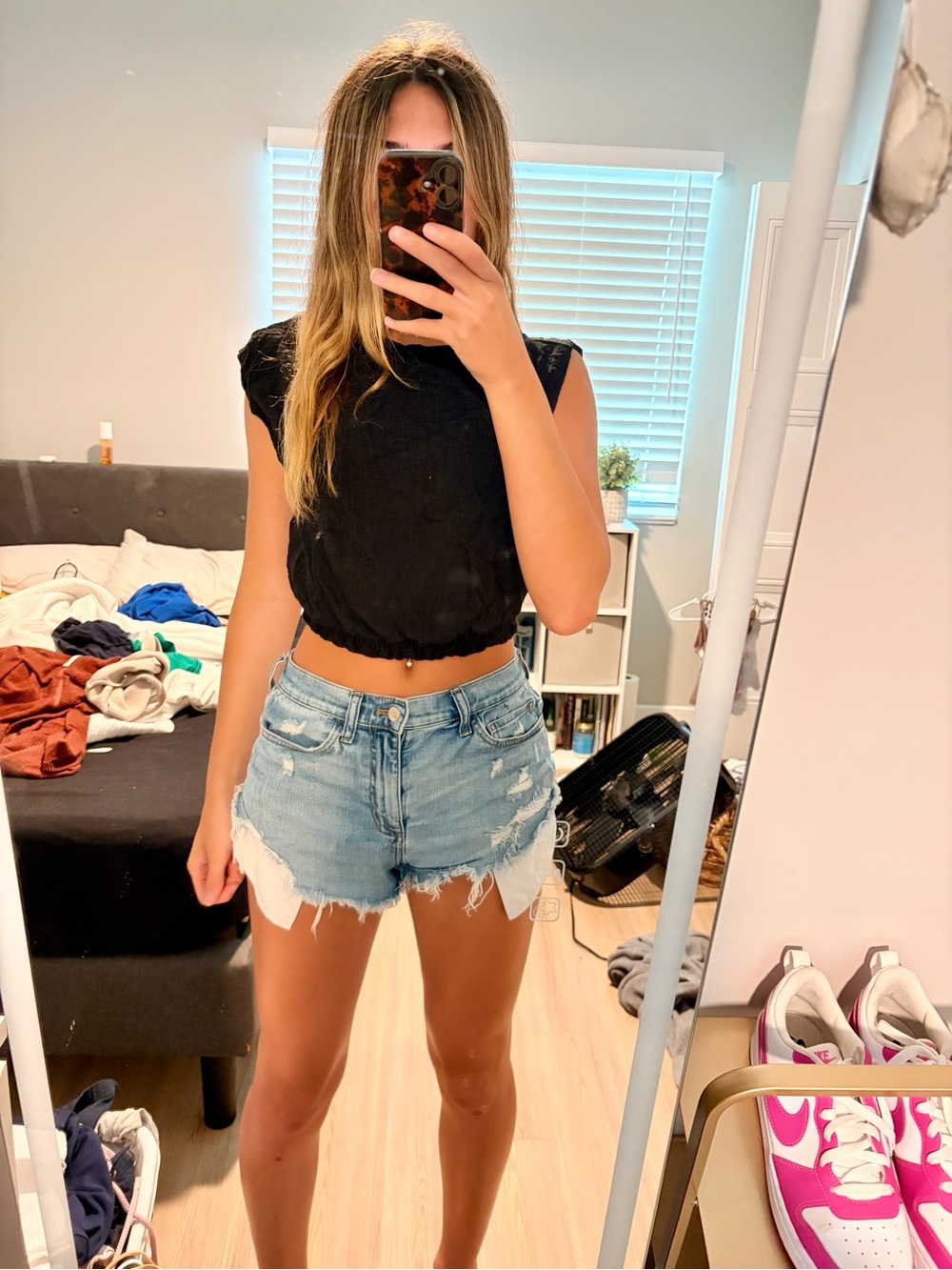 a new day Black Cropped Sleeveless Top